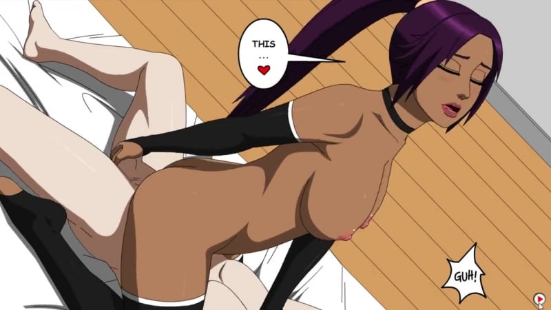 Yoruichi fofo (bleach hentai) [desenho animado, pornografia, animação, boquete, sexo, pele escura]